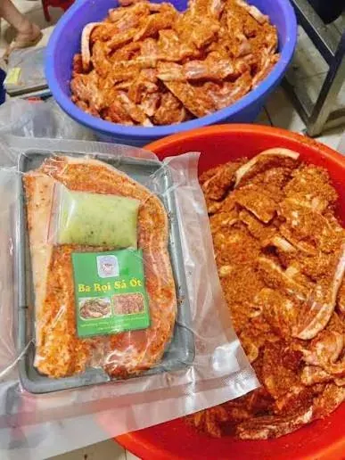 Ảnh Ba rọi ướp sả ớt - Tiệm Thịt Heo Bé Sáu